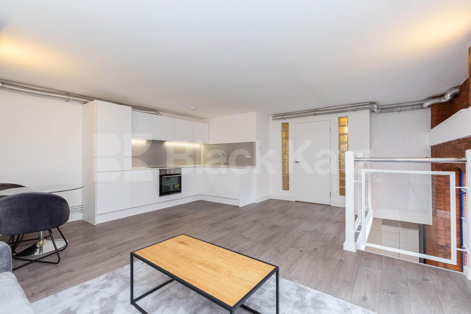 Spacious one bedroom mezzanine property set in a warehouse conversion Dove Road, Canonbury / Islington